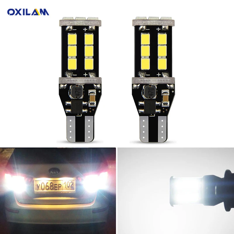 Oxilam 2x T15 W16W LED Canbus задние фонари для kia rio k2 3 подлокотник ceed sportage sorento cerato soul picanto optima