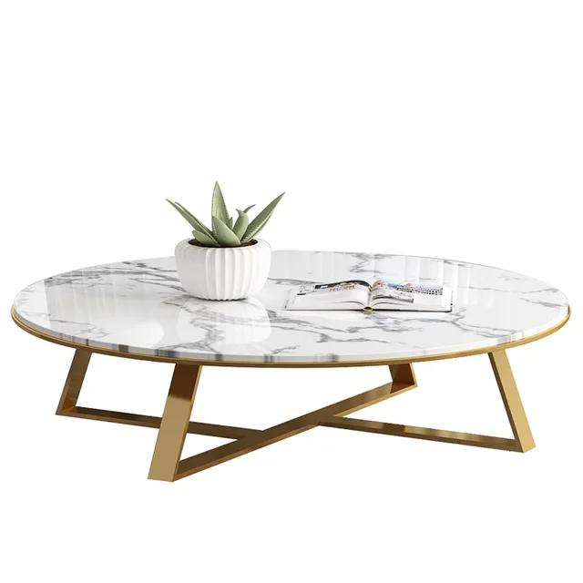 Buy 2018 white Home Rectangular marble coffee Table