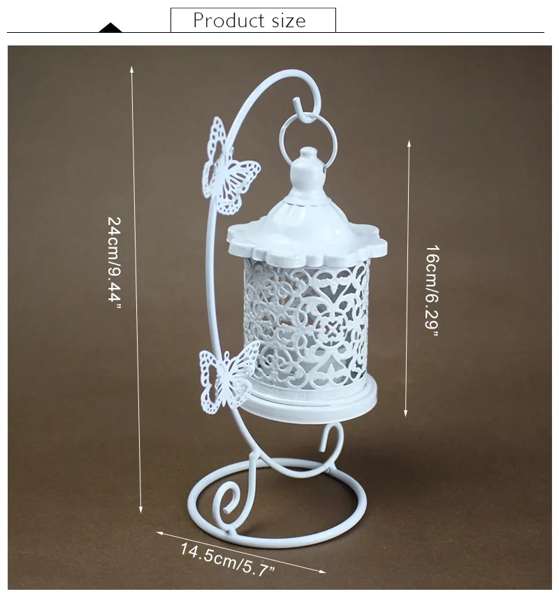 Домашний декоративный подсвечник, фонарь, железный Свадебный декор, Белый Подсвечник, домашний декор, марокканские Ретро подсвечники