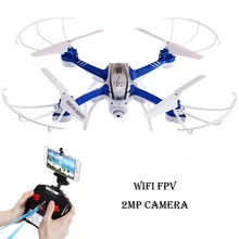 2MP camera RC Quadcopter 6 Axis Gyro Drone with camera HD Wifi Real-time Transmission FPV RTF 2.4G Helicopter Good as Syma drone