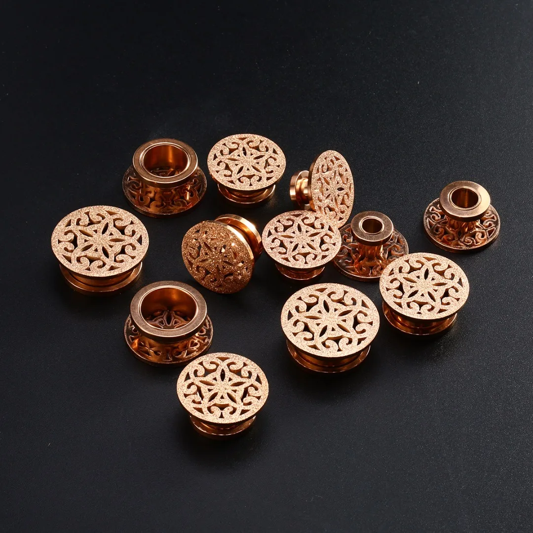

Trendy Ear Plugs Jewelry Shellhard Stainless Steel Piercing Flesh Tunnel Ear Gauges Silver Earrings Women Accessories 6mm-16mm