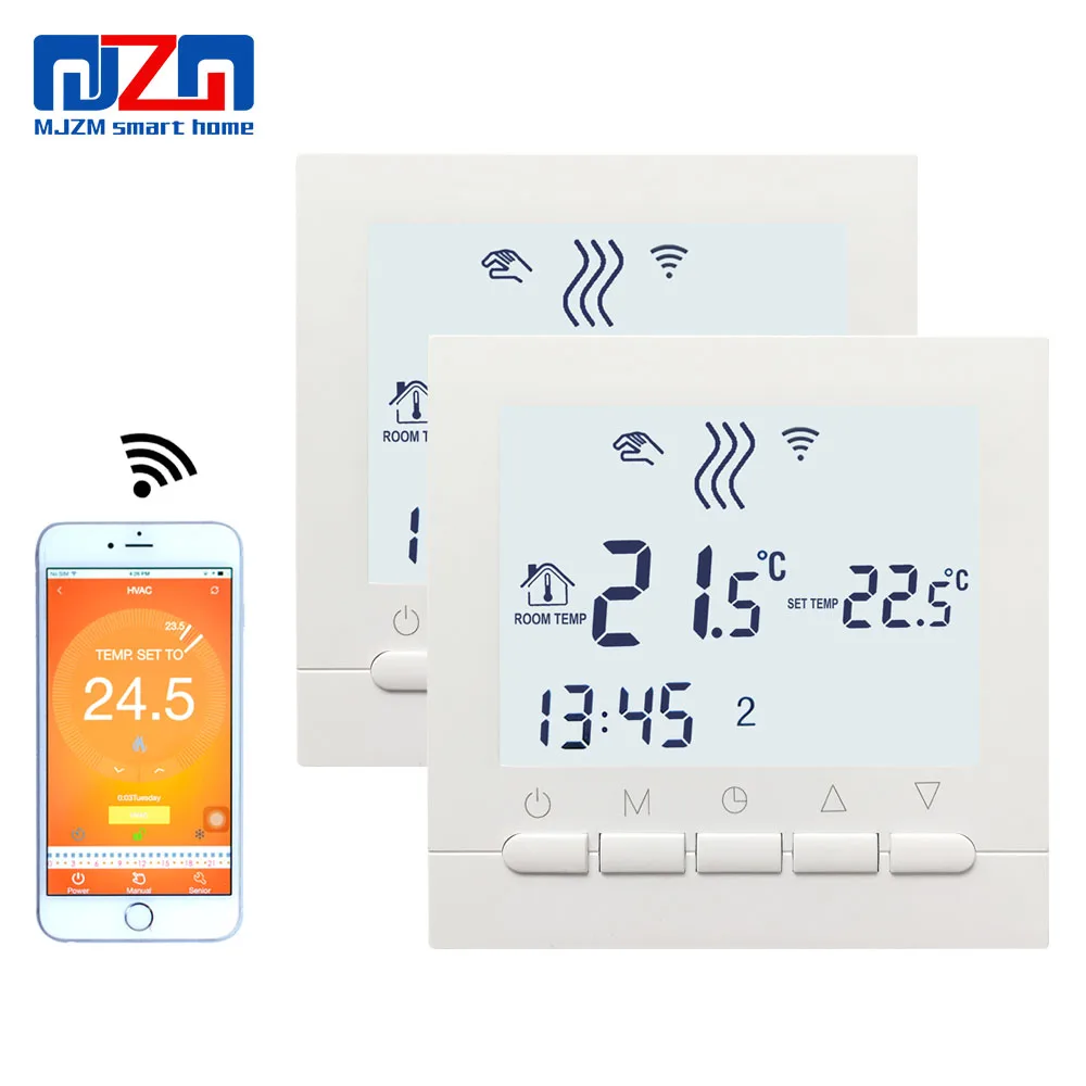 MJZM 2pcs 16A02 5BB WiFi домашний термостат для теплого пола программируемый контроллер с