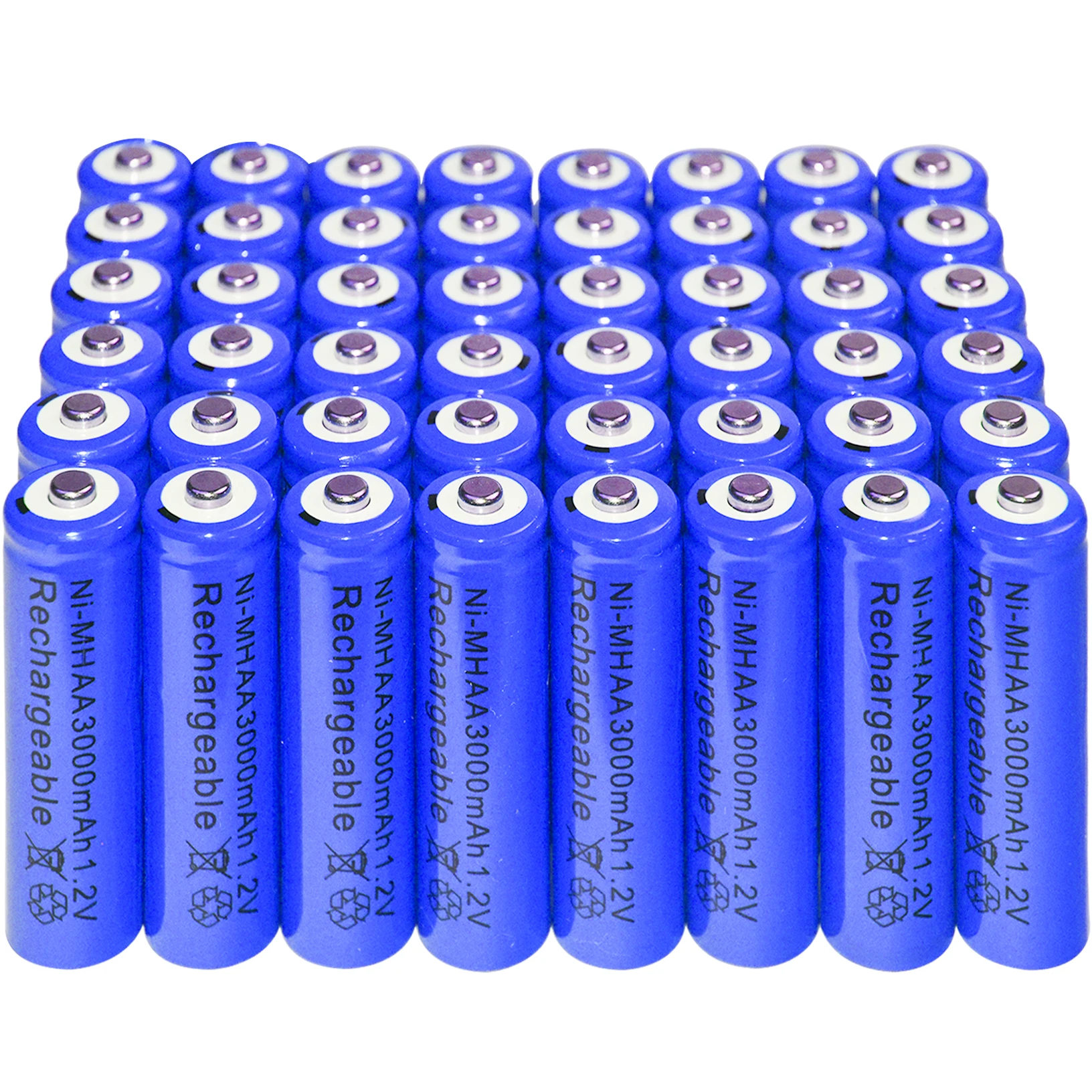 2/8/20/48 шт. никель гидридный аккумулятор AA Ni MH 3000 мАч 1 2 В синий|rechargeable battery|hydride batteries