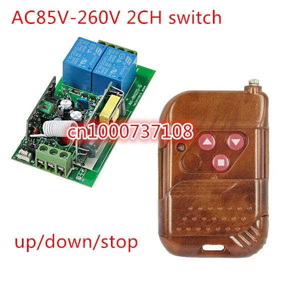 

220v wireless remote control switch electric door rolling gate curtain remote control switch 315mhz/433mhz with CE