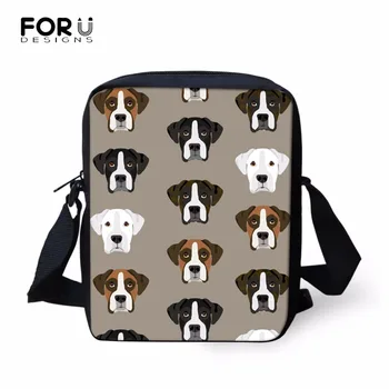 

FORUDESIGNS Women Messenger Bags for Women 2018 Boxer Dog Printing Women's Bags Small Crossbody Bag for Girls Summer Tote Bag