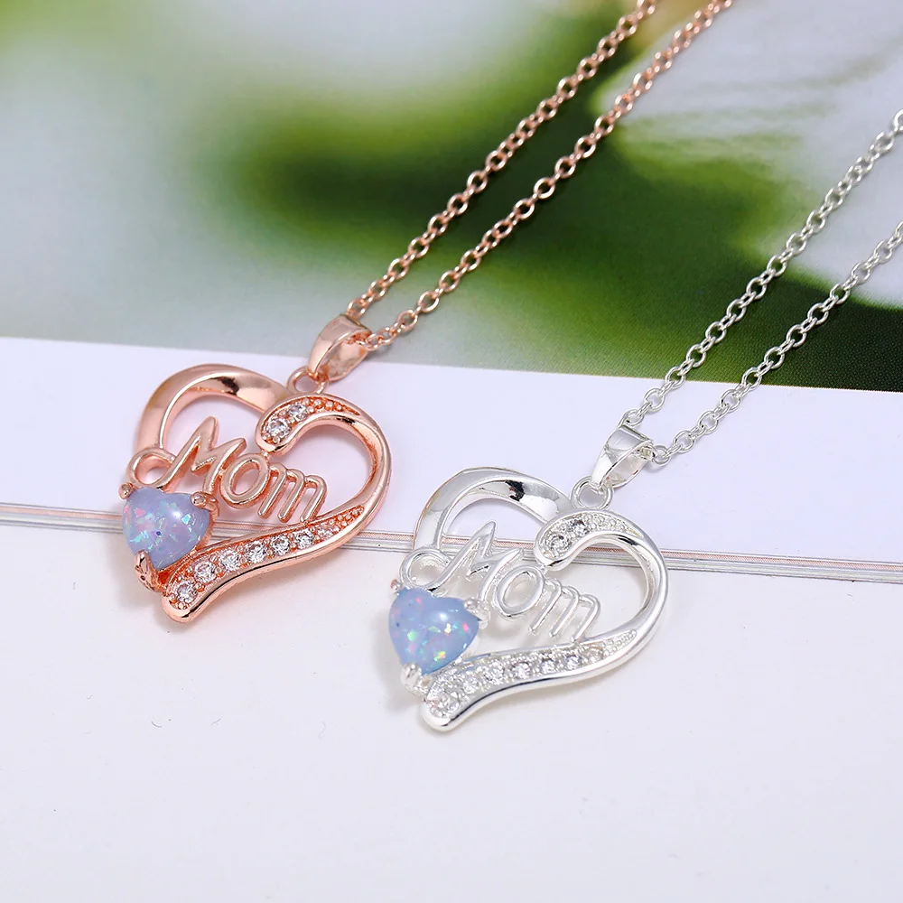 Подарочное ожерелье с подвеской в виде надписи Love Heart Mom|Шармы| |