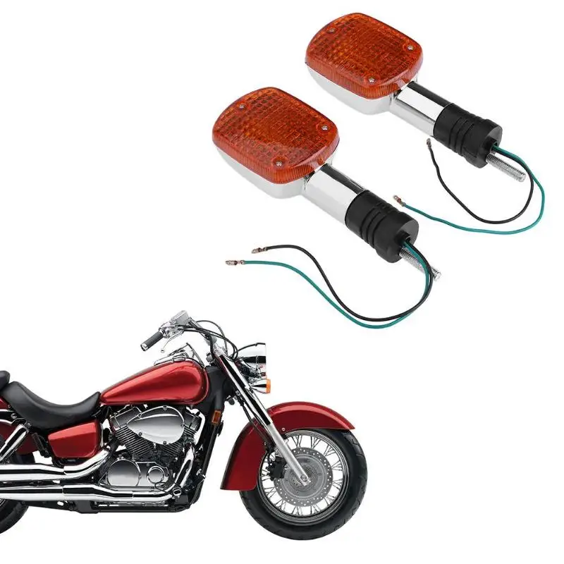 1 пара сигнальных огней для мотоцикла HONDA SHADOW VT VLX REBEL CMX250 LED мигалка Янтарный мото