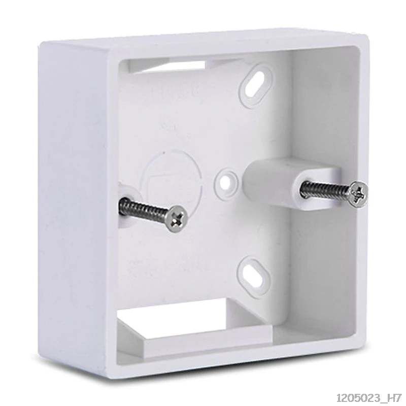 86X86 PVC Thickening Junction Box Wall Mount Cassette For Switch Socket Base Bottom Electrical Accessories | Обустройство дома