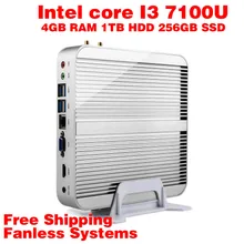 Мини-ПК Intel 7e Gen Кабы Lac Windows 10 i3 7100U 4 ГБ ОПЕРАТИВНОЙ ПАМЯТИ 1 ТБ HDD 256 ГБ SSD Графический 620 300 М Wi-Fi TV Box Бесплатная Доставка usb