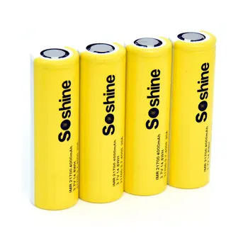 

Soshine 21700 3.7V 4000mAh 3C Li-ion Rechargeable Battery With Case (4 Pack )