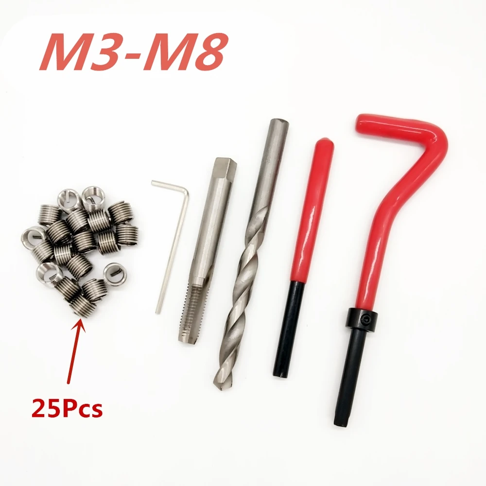 25 шт. набор инструментов M3/M4/ M5/ M6/M7/M8 |
