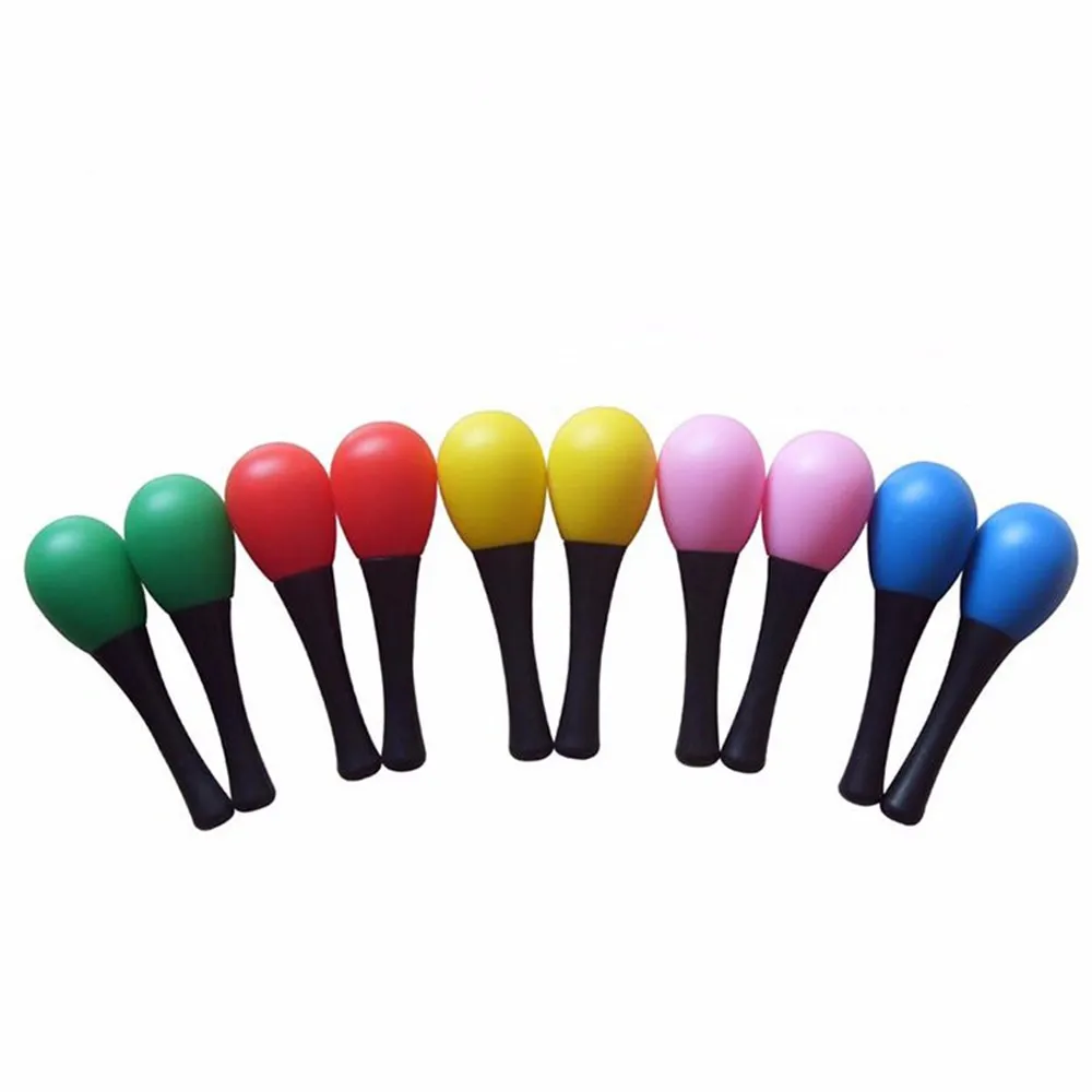 Free Shipping 2pcsset 0-12 months Baby toy Maraca Rattle Shaker Kids Musical Instruments Sound Music Toy kindergarten education (2)