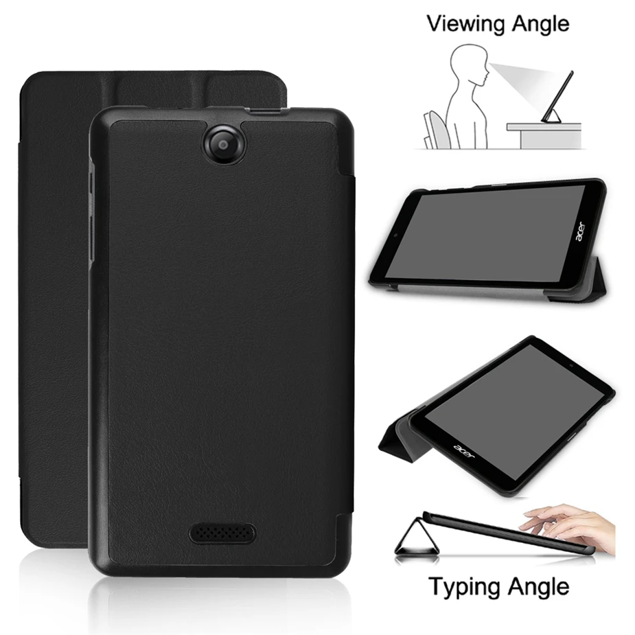 Ультра тонкий Mangetic Folio Stand чехол для Acer Iconia One 7 B1 790 0 дюймов планшет PU кожаный