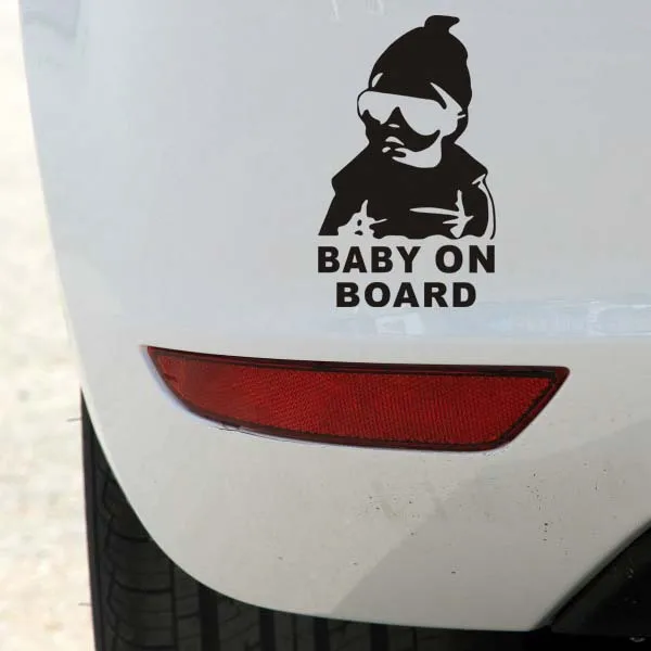 

Car Reflective Waterproof Rear Door Reflective Car Stickers Baby on Board Car Vinyl Decal Children on Road Baby In Car Sticker