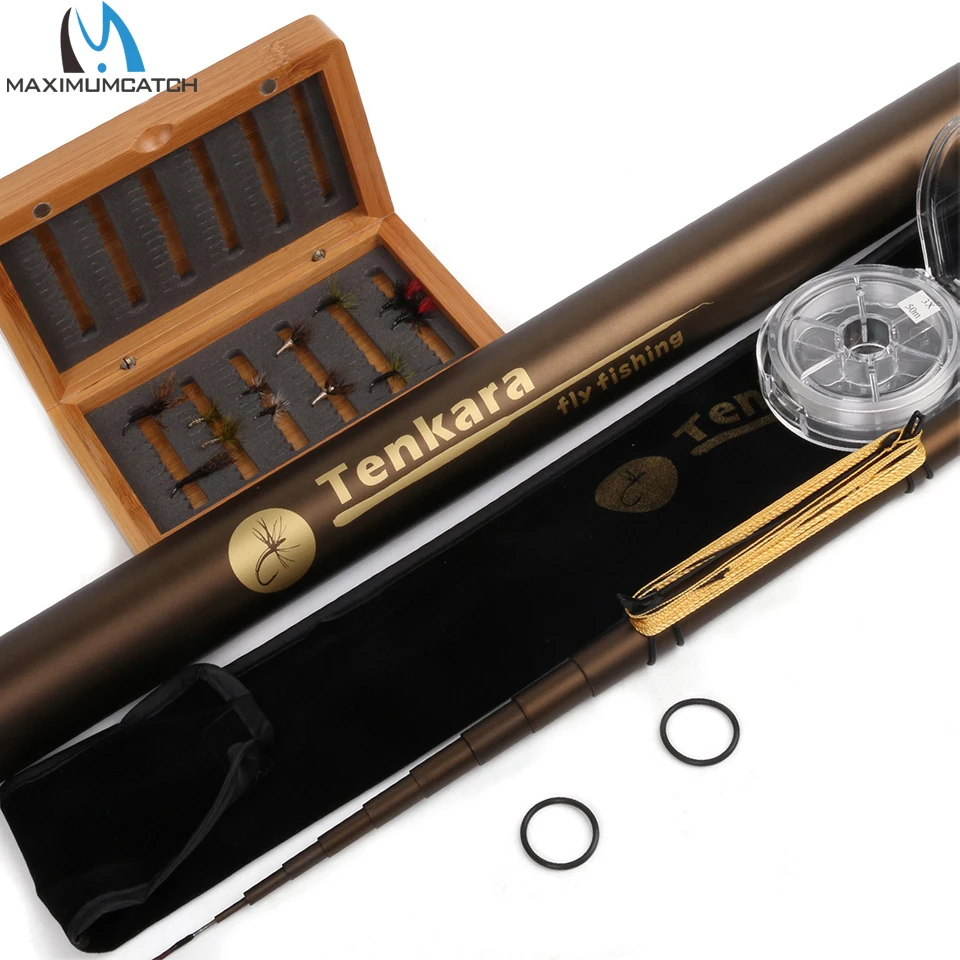 

Maximumcatch Tenkara Fly Fishing Rod 10//11/12/13FT 7:3 ACTION Tenkara Rod with Hook keepers Telescoping Fly Rod Combo