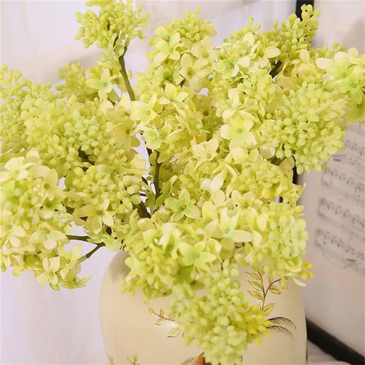 Flone Artificial Lilac Flower Simulation Beads Clove Flowers Fake Plastic Flowers Wedding Home Party Decor Floral  (4)