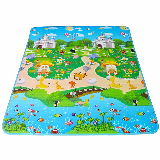 Baby Play Carpet EVA Mat 180*150*1cm Double Sided Baby Play Mat
