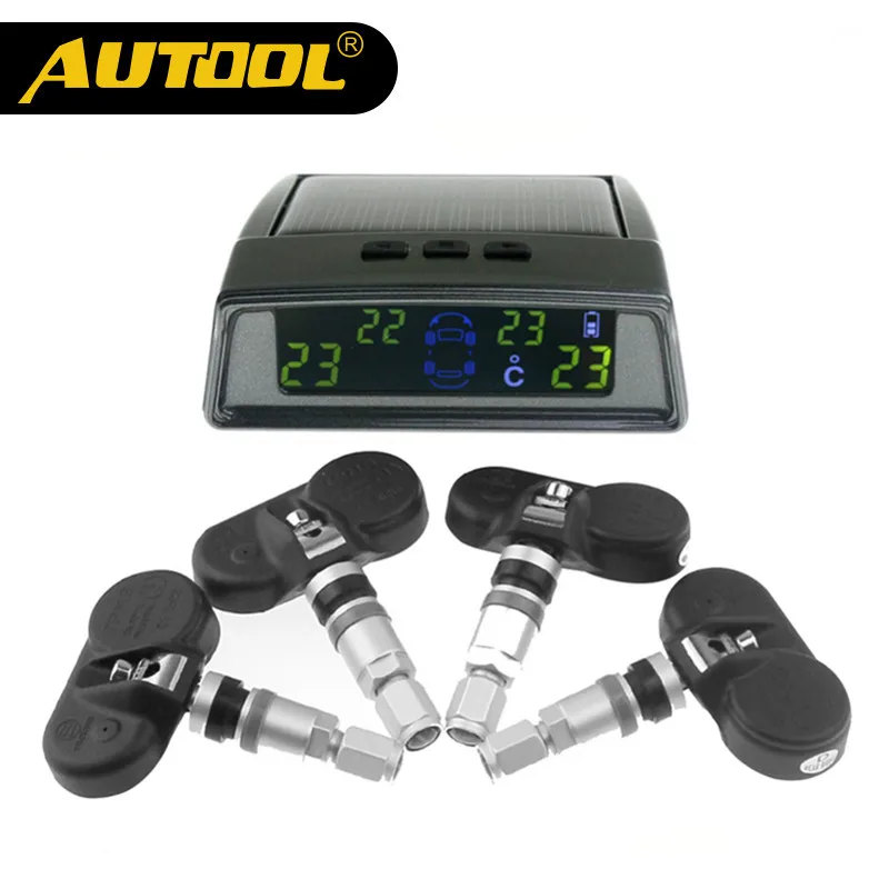 

AUTOOL TN400 Wireless Tire Pneumatic Pressure Monitoring TPMS System Monitor 4 Internal Sensors For all car