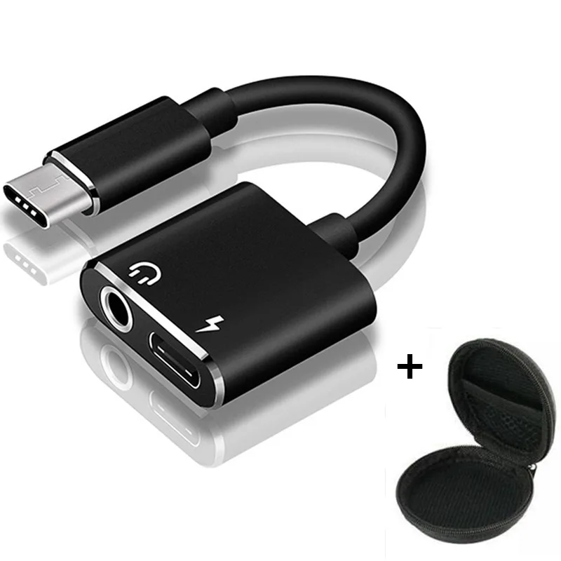Тип usb C аудио адаптер Тип-C до 3,5 мм, AUX, разъем наушников Splitter Зарядное устройство кабель для huawei P30 Lite для Xiaomi 6 8 9