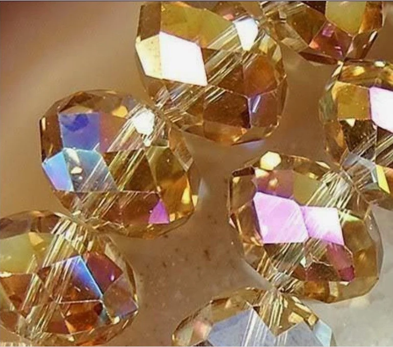 Champagne glass Crystal beads Faceted Gems Loose Beads jewelry