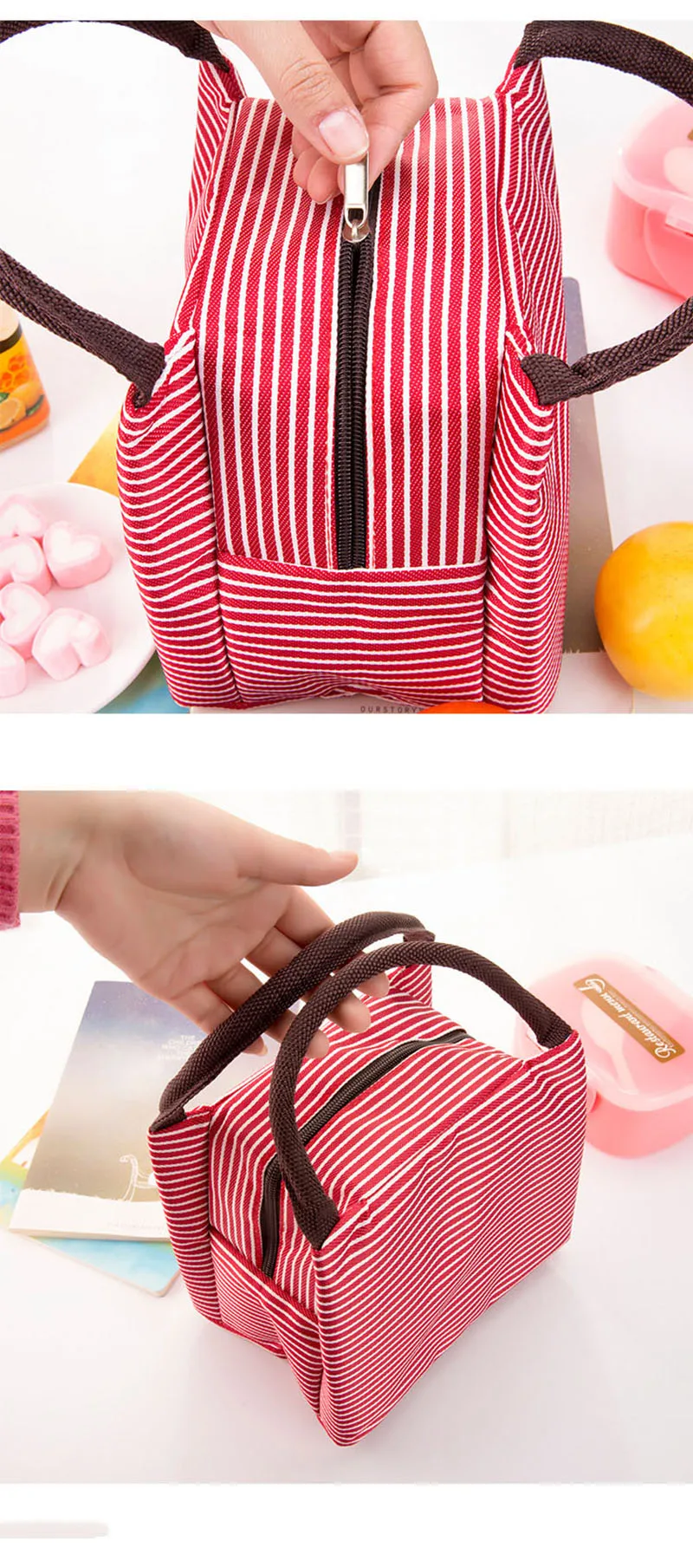 Portable Insulation Picnic Lunch Bags Grocery Food Box With Zipper For Women Kids Men Outdoor Camping Beach Picnic Beer Basket (5)