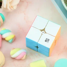 Yongjun Yupo v1 M 2x2x2 Магнитный куб карамельный цвет 2x2 волшебный Профессиональный скоростной куб головоломка твист развивающие игрушки