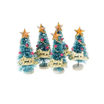 

Small Pine Trees Christmas Decoration mini Snow Christmas Tree Decor Christmas Decorations For Home 2017 Supplies new year