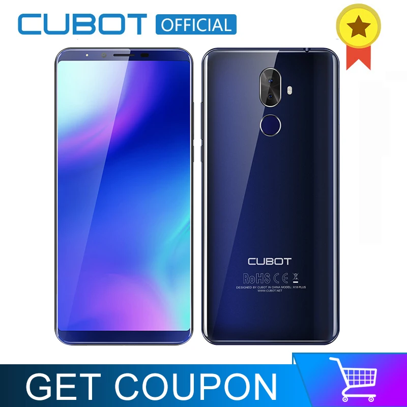 Cubot X18 Plus Android 8 0 18:9 FHD + 4 Гб 64 5 99 дюймов MT6750T восьмиядерный смартфон 20MP 2MP задние