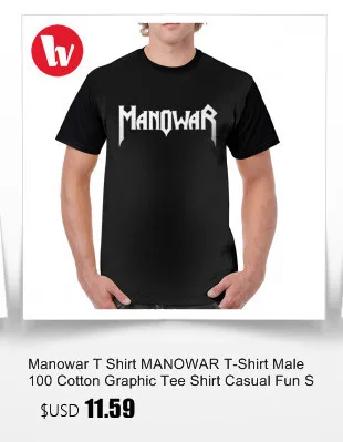 Manowar, футболка, Fighting Manowar The World Tour,, Tvri, футболка, повседневная, с принтом, с графическим принтом, футболка, полиэстер, короткий рукав, футболка
