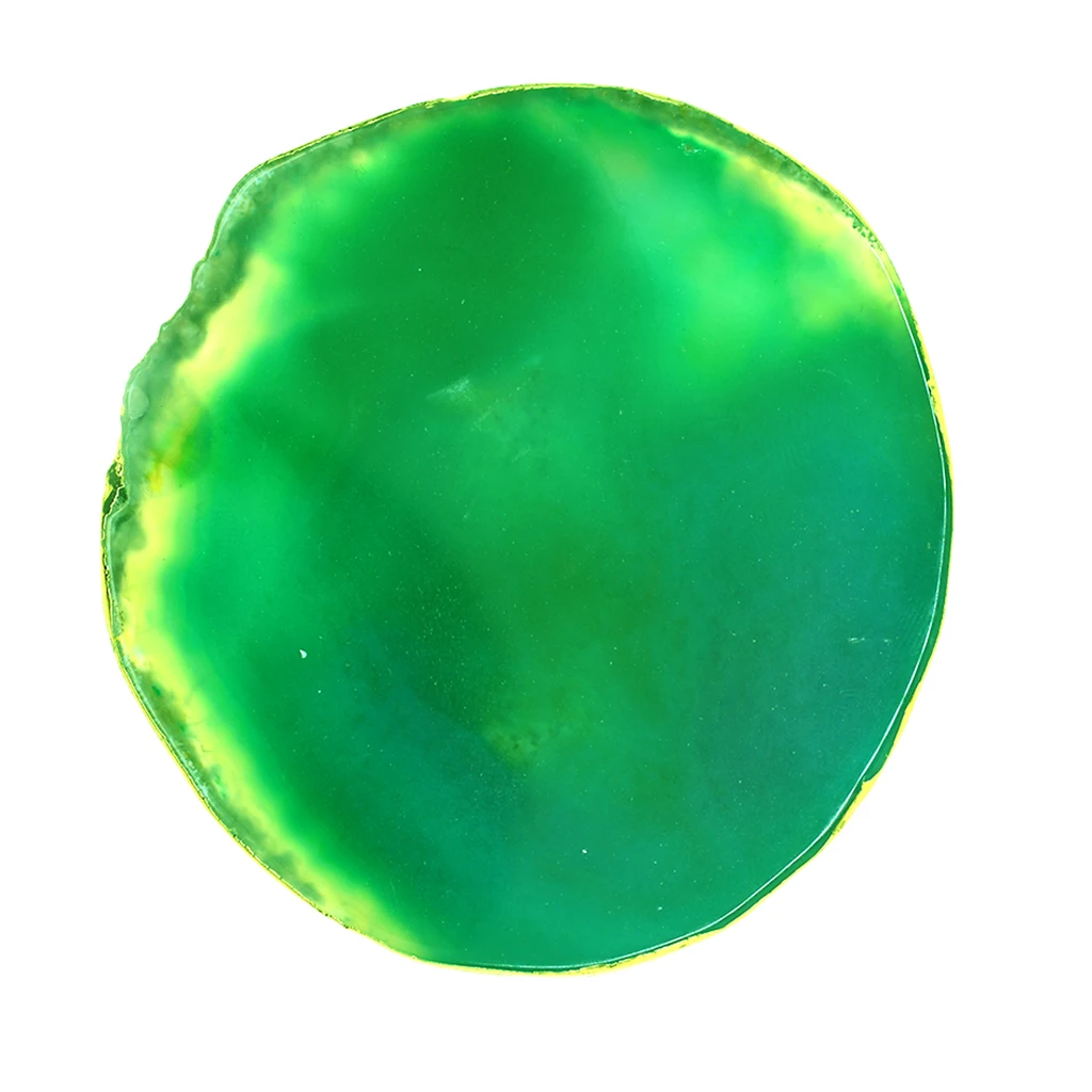 4 шт. золотой край 60-80 мм агат кварцевый кристалл ломтики Coaster домашний орнамент чашка коврик DIY ремесла синий/зеленый/фиолетовый/серый