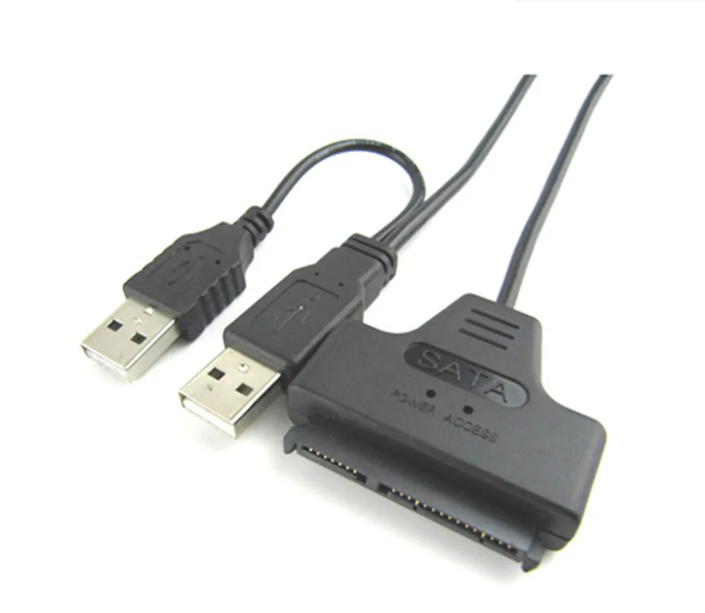 

1 шт., Кабель-адаптер USB 2,0 для SATA 7 + 15 Pin 22 для жесткого диска 2,5 дюйма