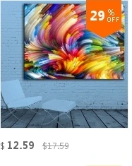 HDARTISAN Colored lines 734091 oil painting on Canvas wall painting picture for Living Room posters and prints No framed