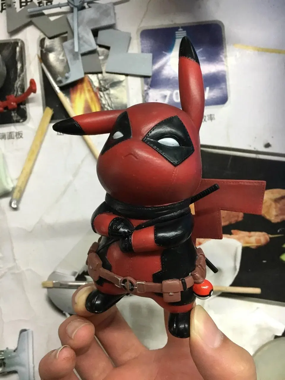 pikachu deadpool plush