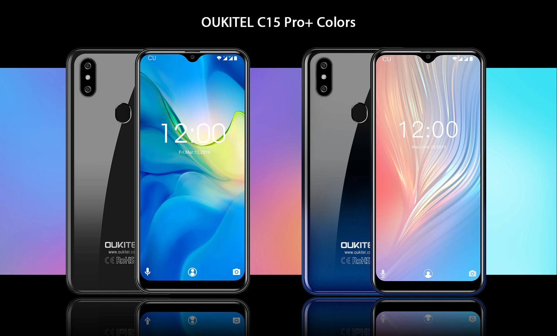 OUKITEL C15 Pro Android 9,0 3 ГБ ОЗУ 32 Гб мобильный телефон MT6761 отпечаток пальца лица ID 4G LTE смартфон 2,4G/5G WiFi экран капли воды