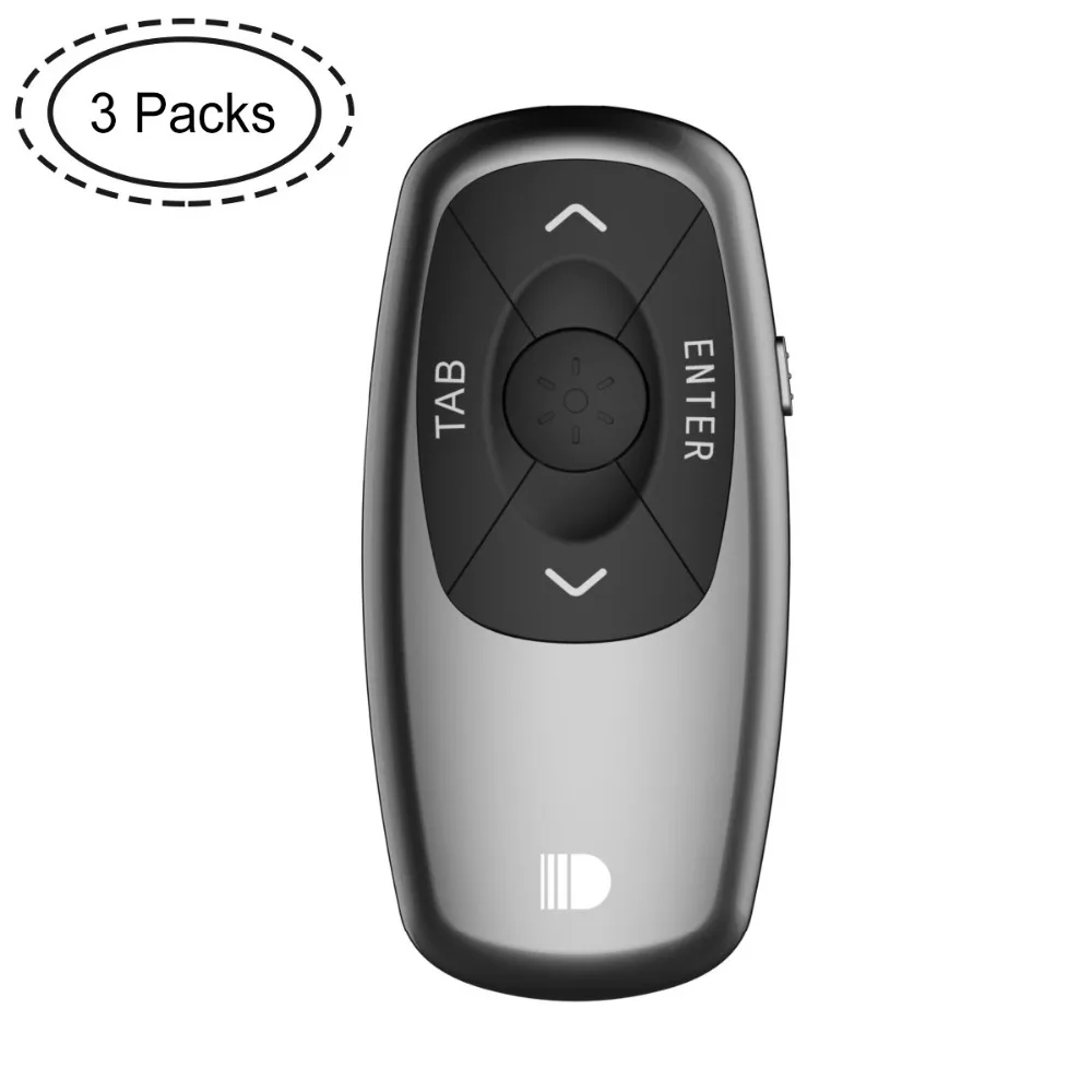 (3pcs)Wireless Presenter, Doosl 2.4GHz Mini Rechargeable Powerpoint