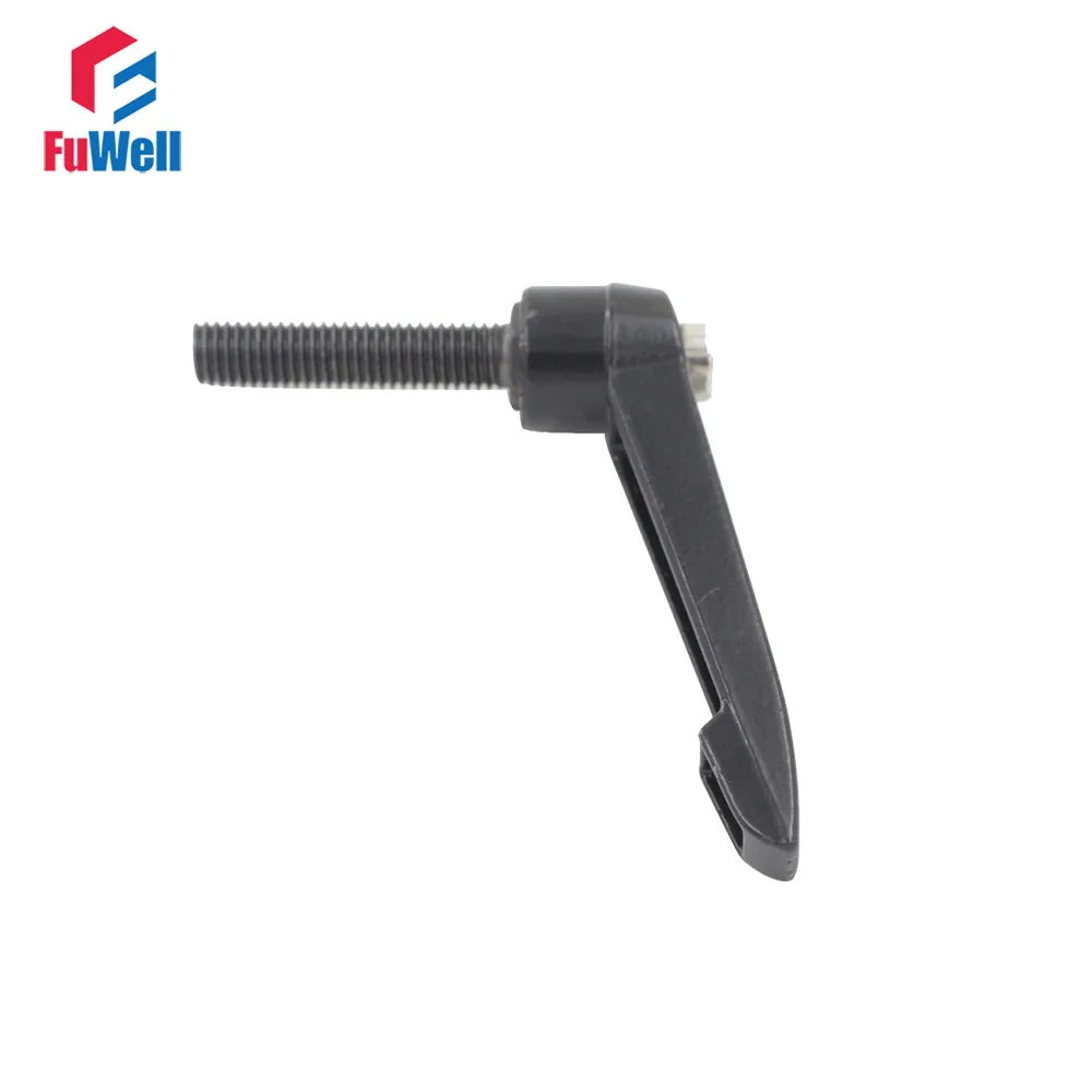 

M10 x 45mm Thread Adjustable Handles Knob Machinery Tools 10mm Thread Dia 45mm Thread Length Clamping Handle Lever
