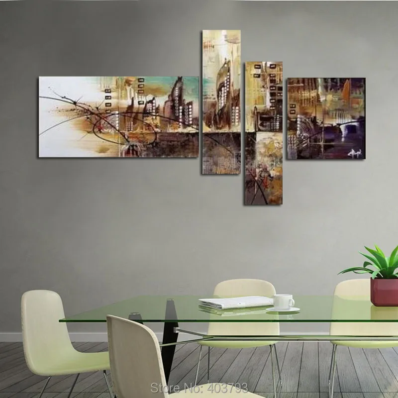 

HUGE MODERN ABSTRACT WALL DECOR ART OIL PAINTING ON CANVAS ART NO FRAMED HOME DECORATION