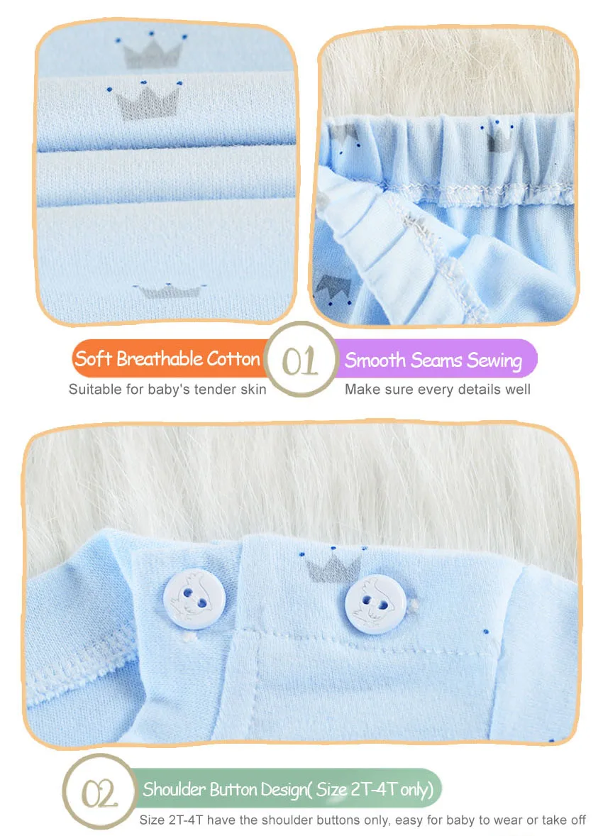 J& E/брендовые комплекты термобелья из хлопка для малышей осенне-зимняя одежда для новорожденных мальчиков и девочек 0-24 месяцев, V053