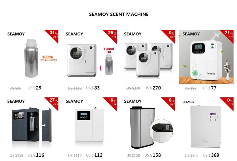 Seamoy ароматный Ароматизатор воздуха машина 110-240 В 200-300м3 крюк к HVAC кондиционер ароматизатор машина ароматизатор система для дома и офиса