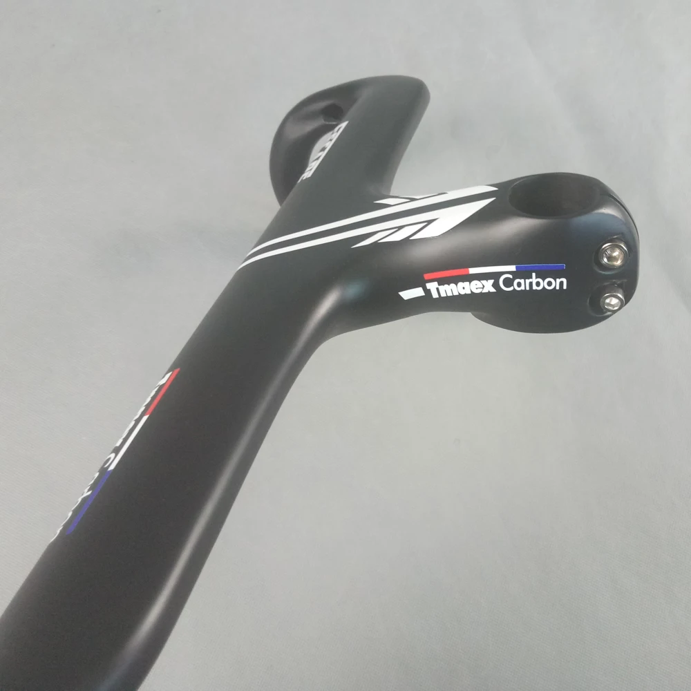 Bicycle Handlebar Carbon fibre road integrated handlebar stem matte ud racing cycling 400/420/440mm
