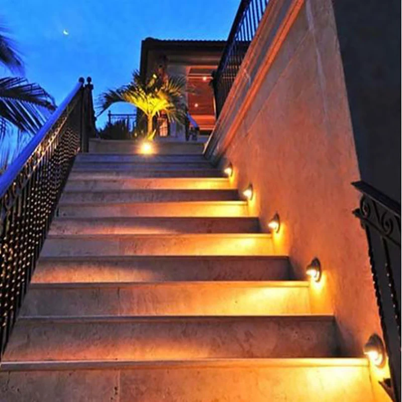 

Solar 6 LED Light Wall Mount Garden Path Lamp Step Lights Outdoor Patio Gutter Fence Lighting