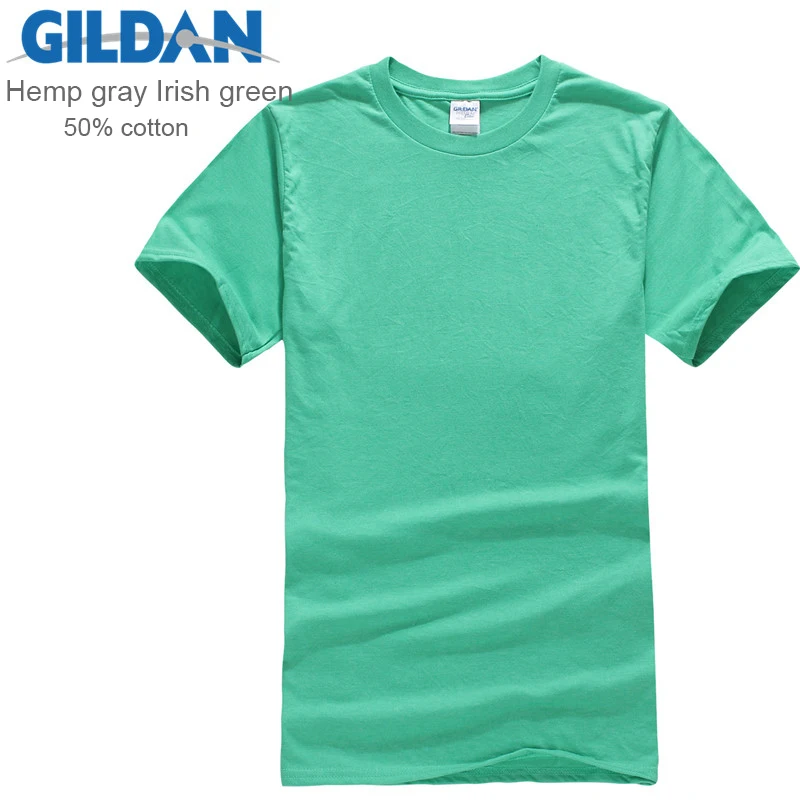 Gildan Brand Men Clothing Men Short Sleeve T Shirt Summer Casual Blank Tee Shirt Comfortable Soft Male Tops Tees Free Shipping