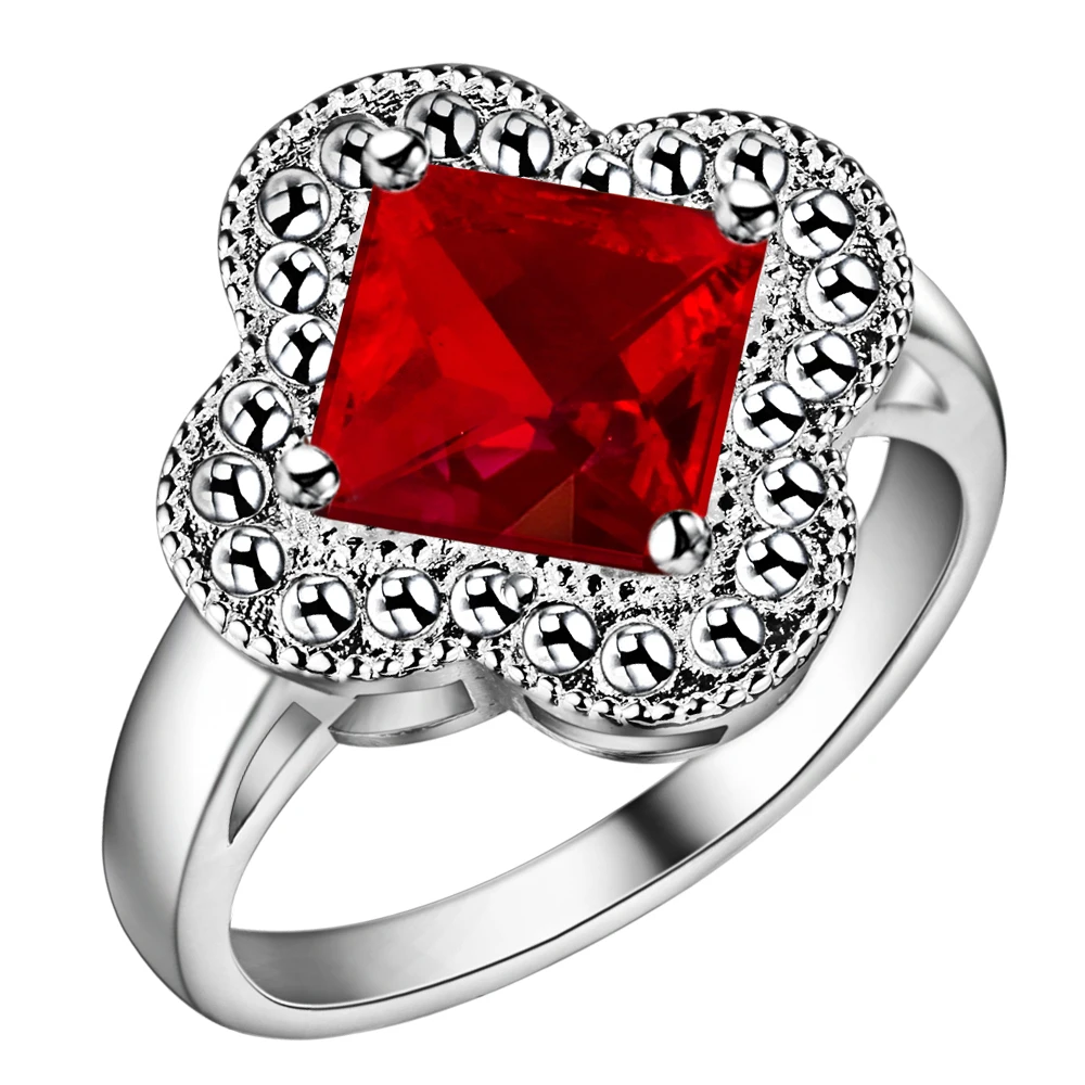Женское кольцо с фианитом покрытое серебром 925 пробы|jewelry mood ring|ring jewelryjewelry box gift |