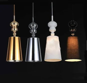 

Fixtures white/black/silver/gold 1Pc Modern Fashion pendant lights House Garden Guards light Pendant lamp Home Lighting