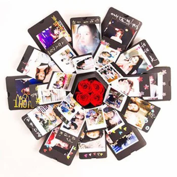 

Explosion Box DIY Photo Albums Scrapbook Album Mariage/Gifts Creative 11 Colors Personalized Hand-Painted Album Photo For Lover