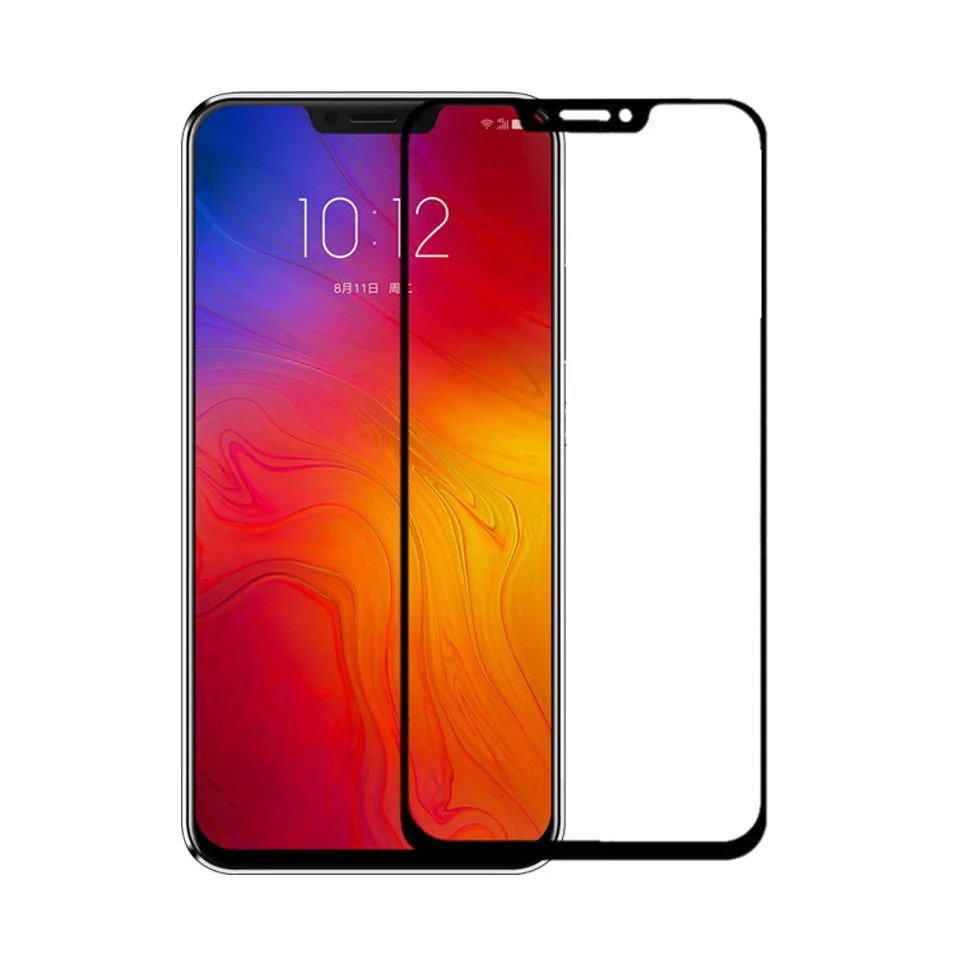 3D полное клеевое закаленное стекло для Lenovo Z5 покрытие экрана Защитная пленка L78011
