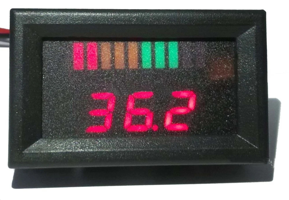 

Digital Battery Discharge Indicator meter battery gauge with voltage indication for Electric Low speed Vehicle 12V 24V 36V 48V