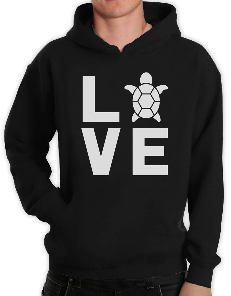 

I Love Turtles-животные Lover черепаха принт милый забавный подарок толстовка унисекс уникальный Свитшот Забавный унисекс Hoodie-Z118