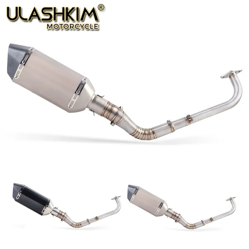 

Modified Front Middle Pipe Motorcyle Scooter Exhaust Muffler Escape Full System Slip On For yamaha NMAX155 NMAX 155 2015-2017