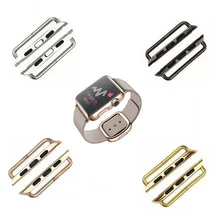 2pcs(1 Pair) Stainless Steel Quick Release Watch Band Adapter Watchband Connector For Apple Watch 38mm&42mm Iwatch Strap